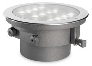 Ideal Lux 277035 LED venkovní zápustné bodové svítidlo Taurus 1x20W | 1950lm | 3000K | IP67 - ocel
