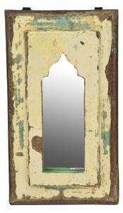 Zrcadlo v rámu z teakového dřeva, 20x2,5x35cm