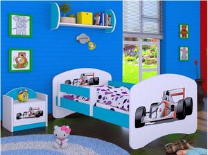 Dětská postel bez šuplíku 160x80cm FORMULE F1 - modrá