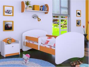 Dětská postel bez šuplíku 160x80cm BEZ MOTIVU - oranžová