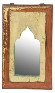 Zrcadlo v rámu z teakového dřeva, 18x2x31,5cm