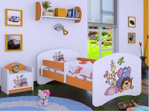 Dětská postel bez šuplíku 160x80cm SAFARI - oranžová