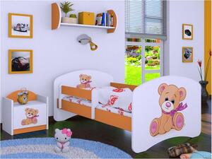 Dětská postel bez šuplíku 160x80cm MÉĎA - oranžová