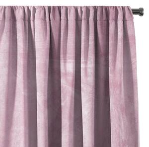 AmeliaHome – Závěsy zatmívací s řasící páskou Pudrově růžové VELVET-140x245 cm