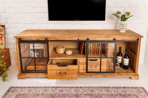 (3560) HERITAGE televizní stolek jedlové dřevo 160 cm