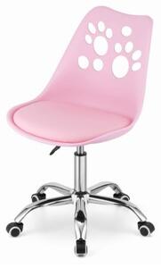 Bestent Kancelářská židle růžová skandinávský styl PAW Basic