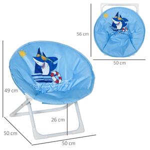 Dětská skládací židle, modrá
