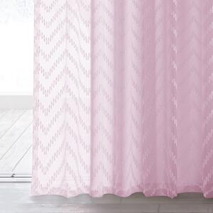 Dekorativní záclona na řasící pásce se vzorem Růžová LAILA