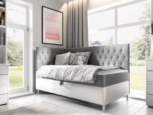 Kontinentální postel Junior Gerdise 3, Strana: levá, Rozměr postele: 80x200, Barva:: ekokoža Soft 017 (biała) + Fresh 14 5903211193293