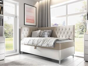 Kontinentální postel Junior Gerdise 3, Strana: levá, Rozměr postele: 80x200, Barva:: ekokoža Soft 017 (biała) + Fresh 01 5903211193231