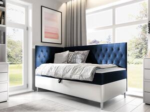Kontinentální postel Junior Gerdise 3, Strana: levá, Rozměr postele: 90x200, Barva:: ekokoža Soft 017 (biała) + Fresh 11 5903211193378