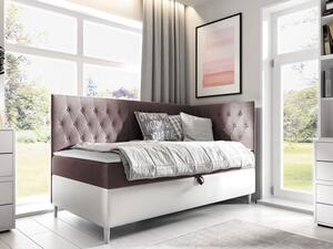 Kontinentální postel Junior Gerdise 3, Strana: pravá, Rozměr postele: 80x200, Barva:: ekokoža Soft 017 (biała) + Fresh 09 Mirjan24 5903211202377