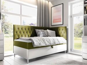 Kontinentální postel Junior Gerdise 3, Strana: pravá, Rozměr postele: 80x200, Barva:: ekokoža Soft 017 (biała) + Fresh 12 5903211202391