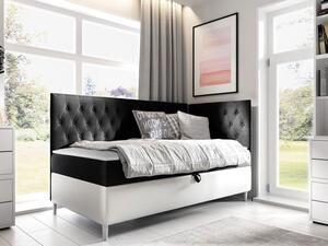 Kontinentální postel Junior Gerdise 3, Strana: pravá, Rozměr postele: 90x200, Barva:: ekokoža Soft 017 (biała) + Fresh 17 5903211202513