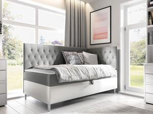 Kontinentální postel Junior Gerdise 3, Strana: pravá, Rozměr postele: 90x200, Barva:: ekokoža Soft 017 (biała) + Fresh 14 5903211202506