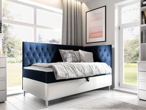 Kontinentální postel Junior Gerdise 3, Strana: pravá, Rozměr postele: 80x200, Barva:: ekokoža Soft 017 (biała) + Fresh 11 5903211202384