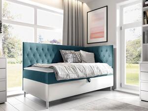 Kontinentální postel Junior Gerdise 3, Strana: pravá, Rozměr postele: 90x200, Barva:: ekokoža Soft 017 (biała) + Fresh 34 5903211202520