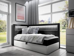 Kontinentální jednolůžková postel Junior Ribezo 3, Strana: levá, Rozměr postele: 90x200, Barva:: ekokůže Soft 017 + Fresh 17 5903211194306