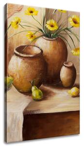 Obraz na plátně Žluté květy ve váze Velikost: 40 x 60 cm