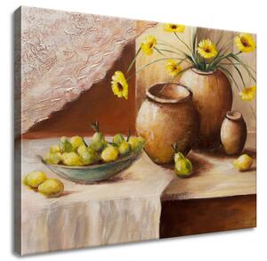 Gario Obraz na plátně Žluté květy ve váze Velikost: 50 x 40 cm
