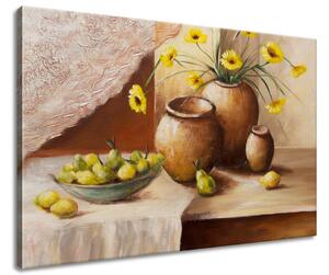 Obraz na plátně Žluté květy ve váze Velikost: 90 x 60 cm