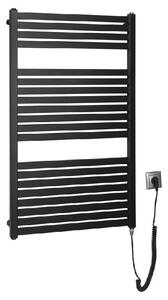 Aqualine Topení - Topné těleso Tondi-E 600x970 mm, 400 W, matná černá DE466T