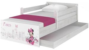 Dětská postel MAX se šuplíkem Disney - MINNIE PARIS 180x90 cm