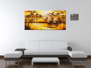 Gario Obraz na plátně Africká vesnice Velikost: 120 x 80 cm