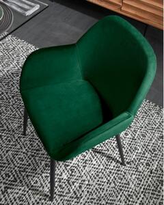 KONNA BLACK ZAMAT židle zelená