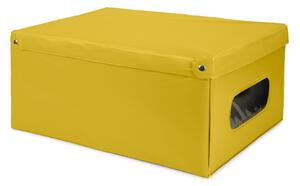 Skládací úložný box PVC Compactor Nordic 50 x 38.5 x 24 cm, žlutý