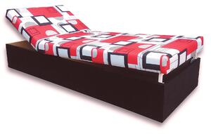 Jednolůžková postel (válenda) 90 cm Darcy (Černá 39 + Otawa 1). 793077