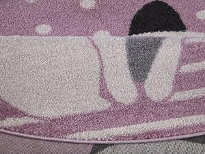 Vopi | Dětský koberec Candy 158 rose - 80 x 150 cm