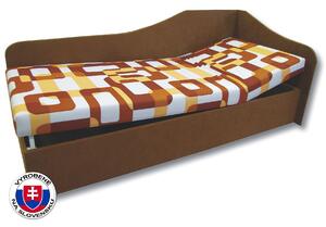 Jednolůžková postel (válenda) 90 cm Abigail (Gusto 11 + Hnědá 13) (P). Vlastní profesionální přeprava až k Vám domů 793063