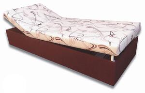 Jednolůžková postel (válenda) 80 cm Darcy (Tmavohnědá 40 + Sand 10). Vlastní profesionální přeprava až k Vám domů 793072