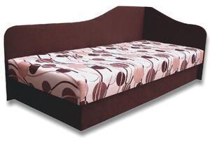 Jednolůžková postel (válenda) 80 cm Lady 87 (Tmavohnědá 40 + Ikarus 20) (P). 793116