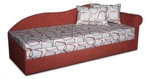 Jednolůžková postel (válenda) 70 cm Lane II (Cihlová 41 + Dodo 1008) (P). 793128