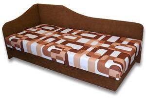 Jednolůžková postel (válenda) 80 cm Lady 87 (Hnědá 13 + Gusto 11) (L). 793111
