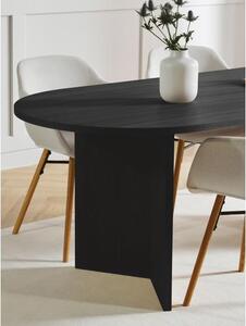 Dřevěný oválný jídelní stůl Toni, 200 x 90 cm