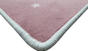 Vopi koberce Kusový dětský koberec Hvězdičky růžové čtverec - 60x60 cm