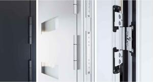 Hliníkové vchodové dveře FM Turen Premium P90 M22 BLACKLINE červenohnědá RAL3099
