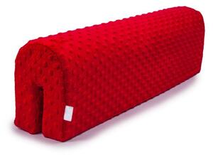 Chránič na dětskou postel MINKY 50 cm - červený