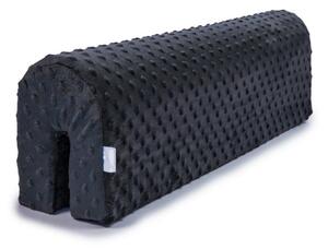 Chránič na dětskou postel MINKY 50 cm - černý