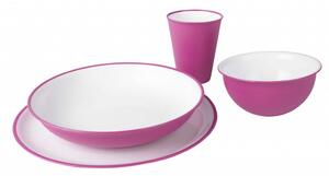 Omada Set plastového nádobí Sanaliving růžový 8 dílná sada