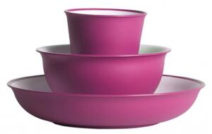 Omada Set plastového nádobí Sanaliving růžový 8 dílná sada