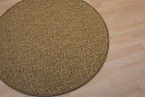 Vopi koberce Kusový koberec Alassio zlatohnědý kruh - 400x400 (průměr) kruh cm