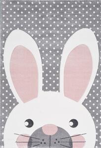 Vopi | Dětský koberec Kiddy 20341/295 Bunny - Kruh 120 cm průměr