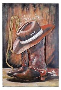 Kovový 3D obraz Cowboy