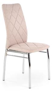 Moderní jídelní židle s čalouněným sedákem béžová BEAGER