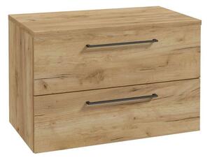 Kielle Vega Skříňka s deskou pod umyvadlo 80x50x46 cm, zlatý dub 50018S811 1 set