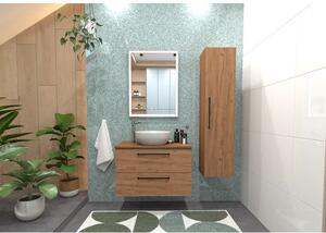 Kielle Vega Skříňka s deskou pod umyvadlo 80x50x46 cm, zlatý dub 50018S811 1 set